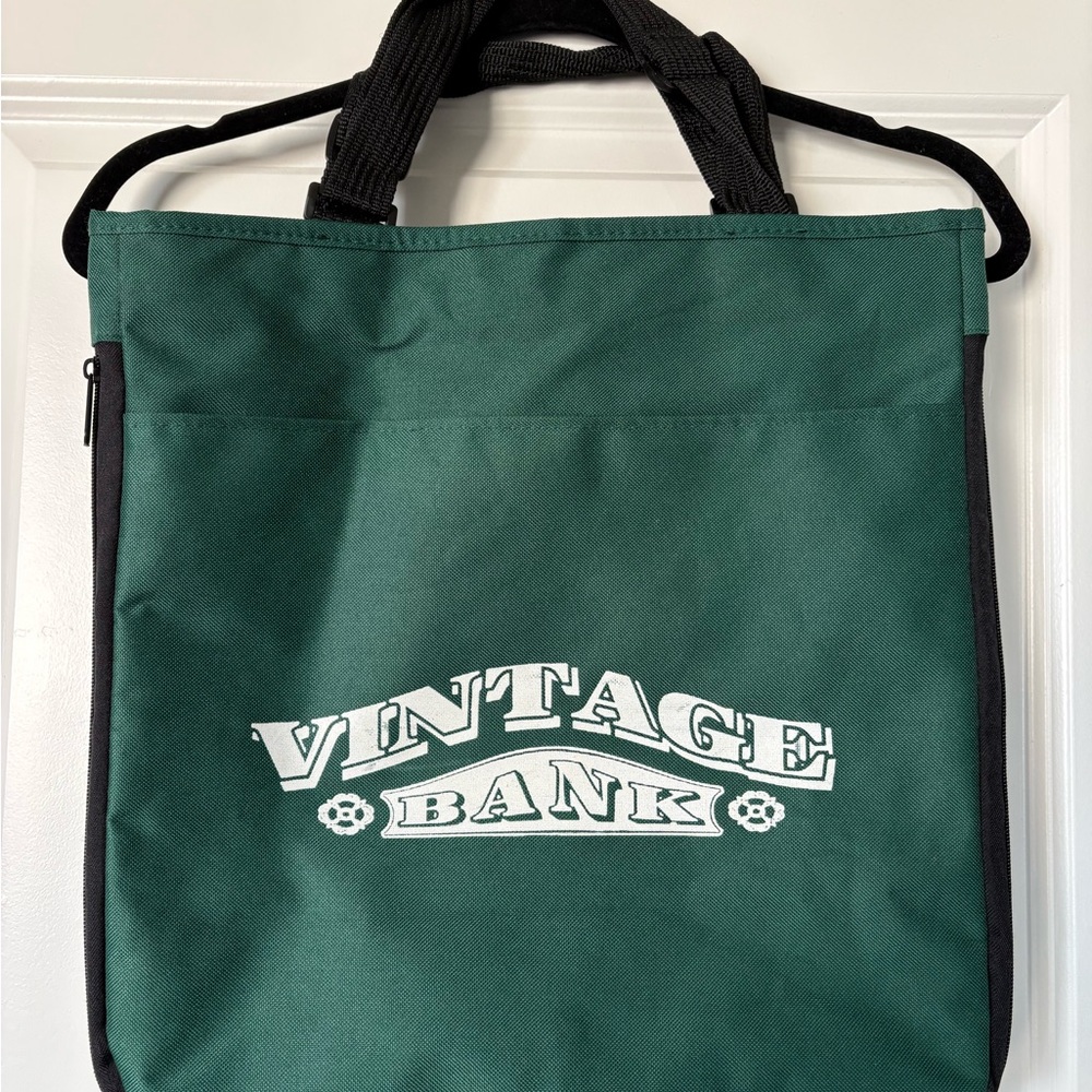 Vintage Green and Black Messenger Bag